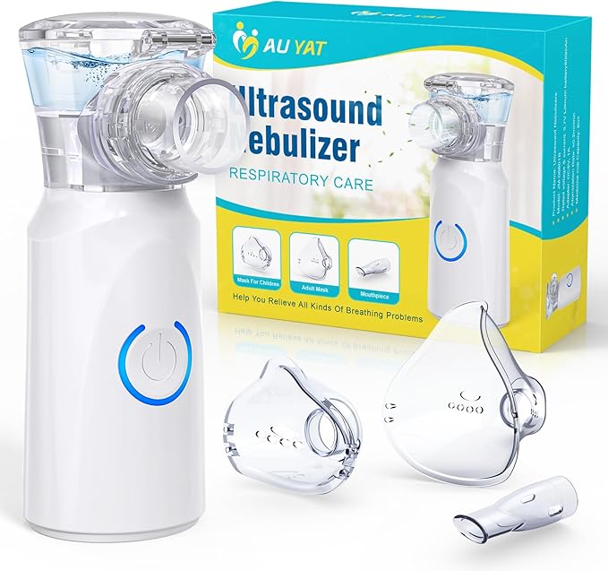 Read more about the article Ultrasonic Nebuliser Machine for Adults, Rechargeable Portable Nebuliser for Adults & Kids, AU YAT Silent