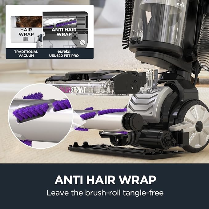 Read more about the article Eureka Upright Vacuum Cleaner UEU620 with Pet Turbo Brush, Anti Hair Warp & Dual Cyclone & Steerable