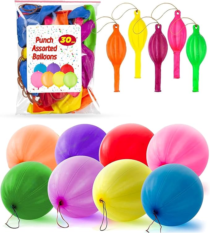 Read more about the article 30-Pack Large Punch Balloons For Party Bags 18″ Punch Balloons For Party Bags Fillers For Kids In 7