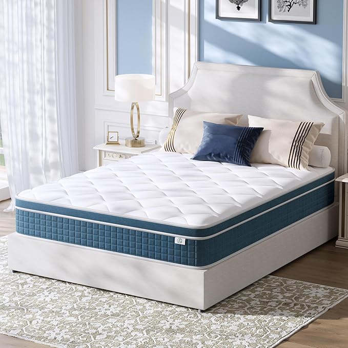 Read more about the article Twin XL Mattress, 10 Inch Hybrid Mattress Twin XL with Individual Pocket Springs and Pressure-Relieving Memory Foam, Breathable, Medium Firm Mattress in a Box 80″x39″x10″