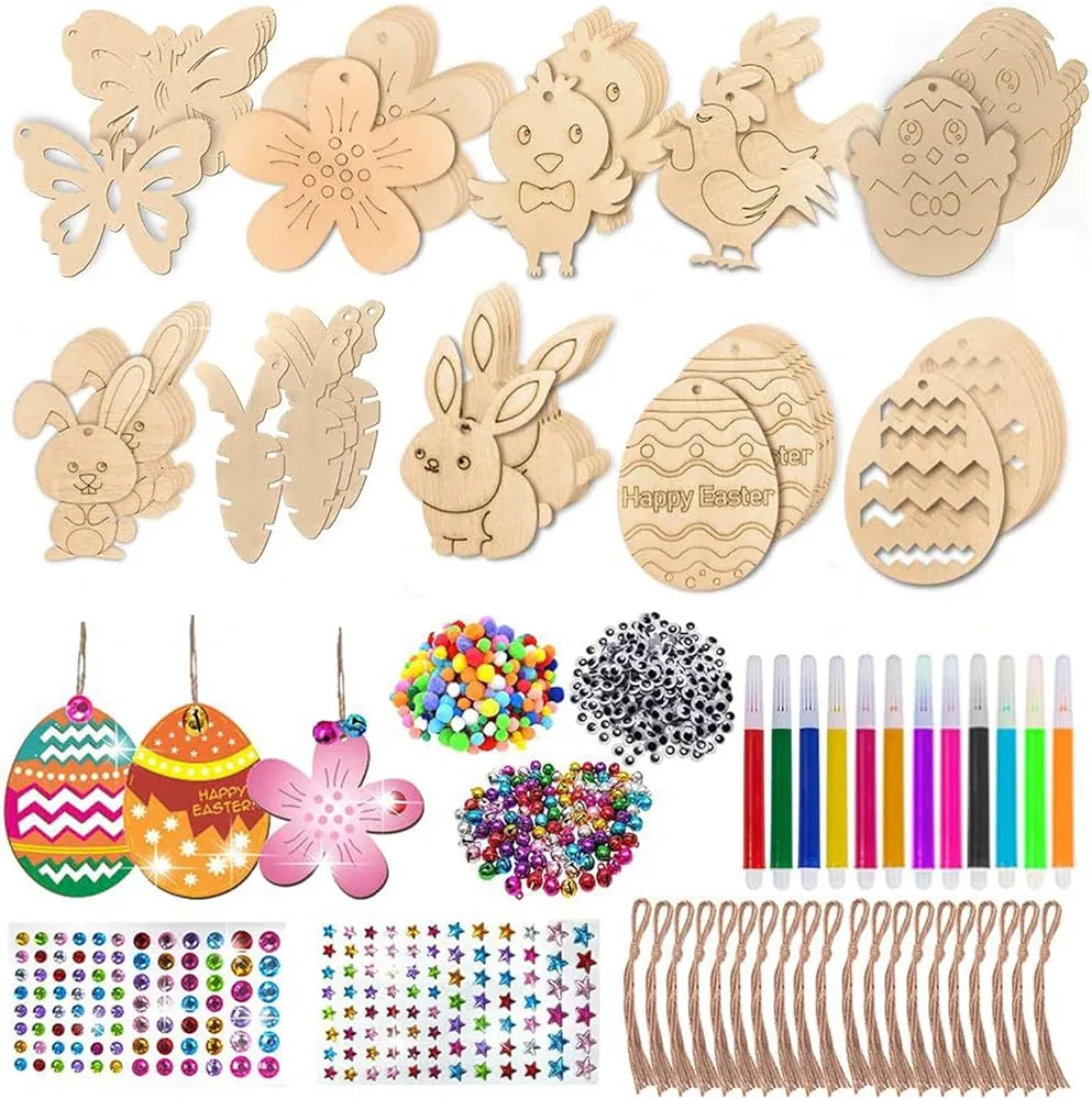 Read more about the article Wooden Easter Pendants for Painting