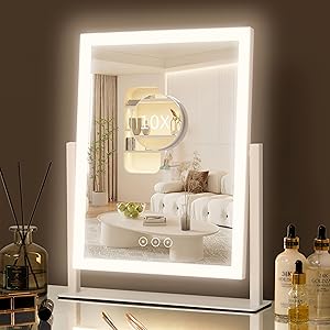Read more about the article YUMELIVI Lighted Vanity Mirror,Hollywood Vanity Mirror with Lights,Three Color Lighting Modes,Smart Touch Control,Lighted Makeup Mirorr for Vanity Bedroom, Dressing Room