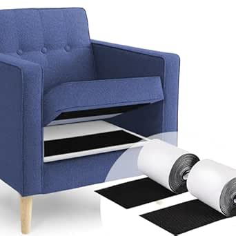 Read more about the article Lanswood Hook and Loop Tape 11CMx2M Hook and Loop Strips with Adhesive, Keep Couch Cushions from Sliding, Black Heavy Duty Hook and Loop Strips for Sofa