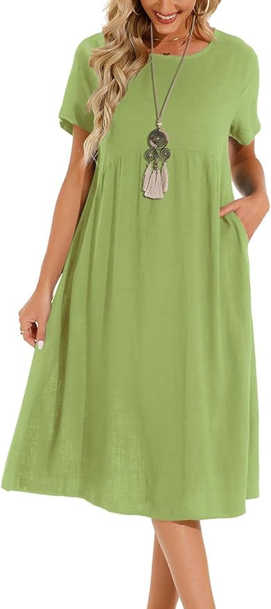 Read more about the article Lpecmin Womens Summer Dresses Casual Short Sleeve