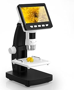 Read more about the article CIMELR Microscope, 4.3 Inch Digital Microscope, 50X-1000X Resolution, USB Microscope with 8 Adjustable LED Lights, Microscope for Adult/kids