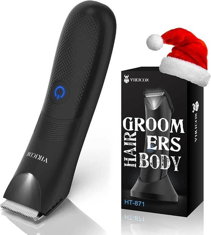 Read more about the article VIKICON Balls Trimmer Men, Pubic & Body Hair Trimmer Men, IPX7 Waterproof Body Groomer w/Light & Ceramic Blade, Body Shavers for Private Parts,