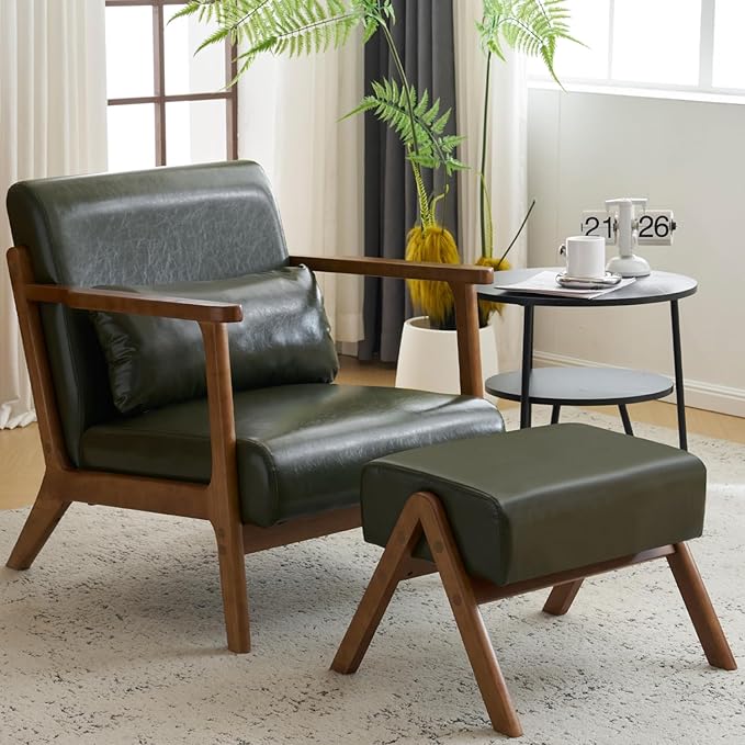 Read more about the article mid century pu leather armchair