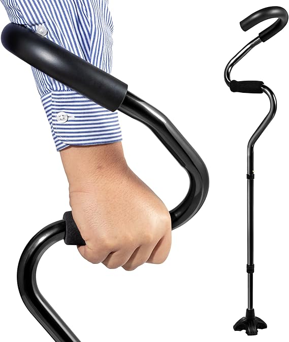 Read more about the article Retoreath Ergonomischer Gehstock, Leicht & Verstellbar, Selbststehend, Unterarmstütze für Extra Halt,