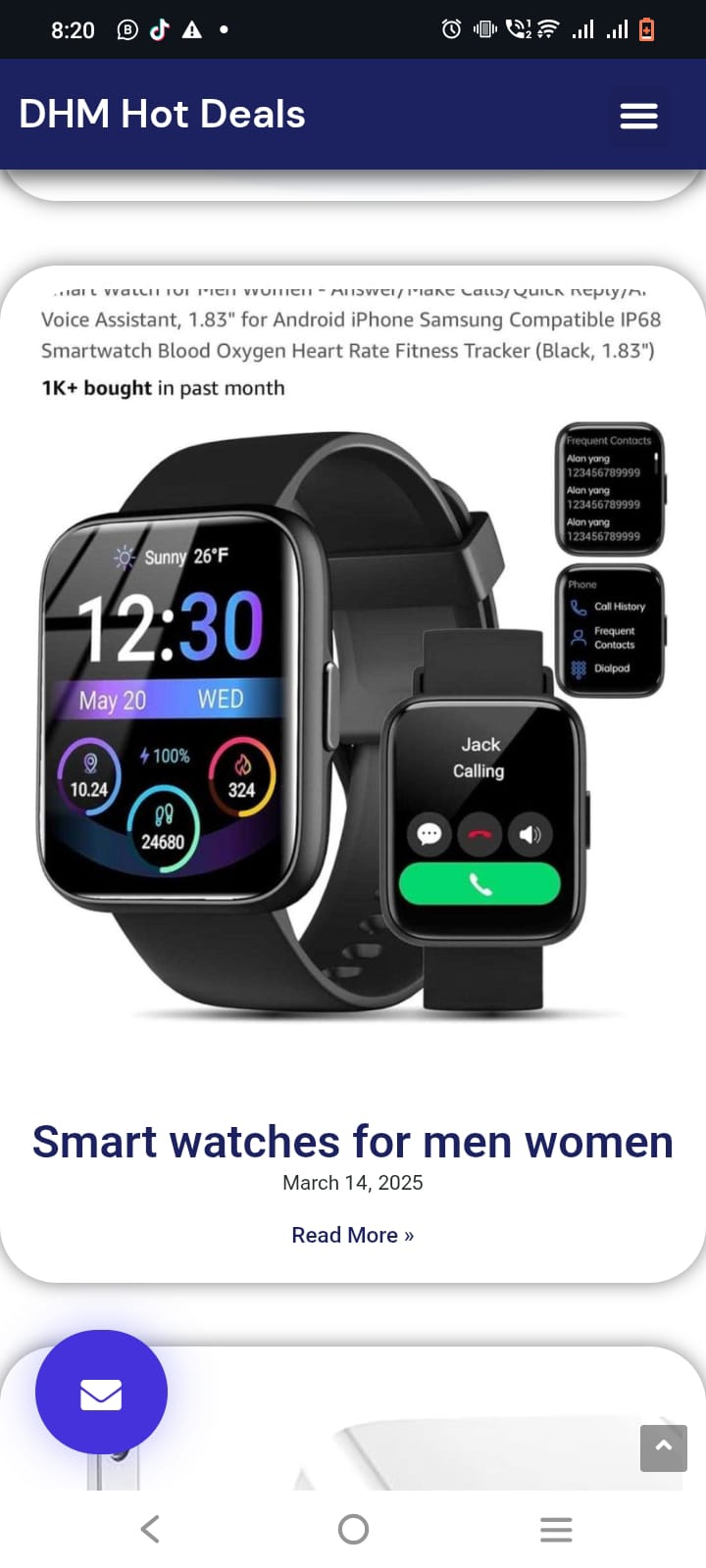 Read more about the article Smart watches for men women