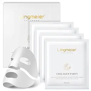 Read more about the article Lingmeier Collagen Face Mask, Real Collagen 80,000ppm for Elasticity