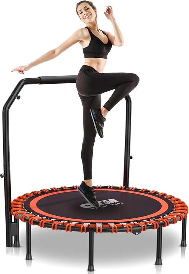 Read more about the article Foldable Mini Trampoline, Rebounder for Adults & Kids