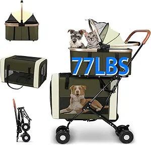 Read more about the article dog stroller dual detachable carriers