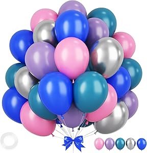 Read more about the article Pink blue purple balloons