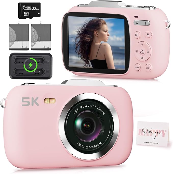 Read more about the article Digital Camera,5K Cameras for Photography,80MP UHD Portable Vlogging Camera,