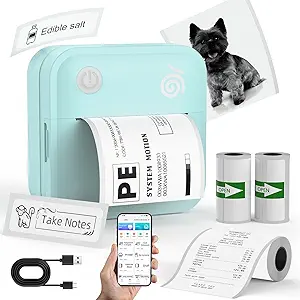 Read more about the article Bluetooth Label Maker Machine – Pocket Sticker Printer with Wide Waterproof Inkless Thermal Label Maker with 2 Rolls Paper