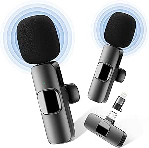 Read more about the article YRF Wireless Lavalier Microphone for iPhone Android iPad 65FT Range Streaming,Podcast