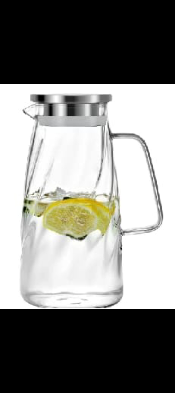 Read more about the article Vzaahu Glass Pitcher with Lid Carafe Ice Water Jug – 1.7 Liter 57 oz Borosilicate Glass Tea Glass Wine Juice Coffee Milk Teapot Pitcher