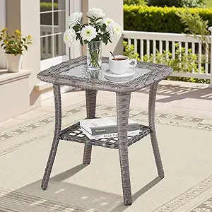 Read more about the article PE Rattan Patio Side Table