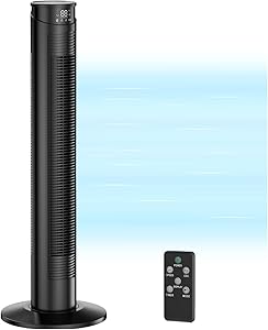 Read more about the article Tower Fan with Remote Control – Quiet Bedroom Fans & Cooling, 70° Oscillation, 6 Speeds 5 Modes (Eco/Natural/Sleep/Soft/Normal), Cooling Speed 8m/s – 45 Watts of Power,