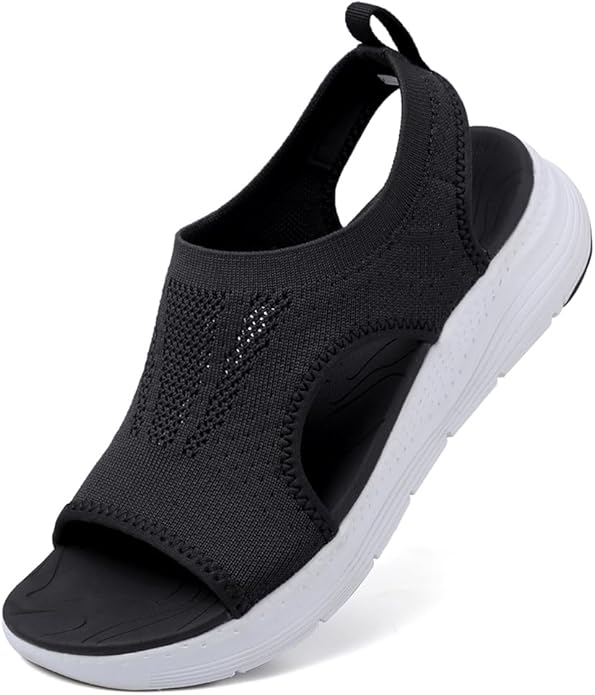 Read more about the article VTASQ Sandals Womens Summer Wedge Sandals Slingback Orthopedic Slide Sport Sandals Walking Sandals Beach Water Shoes Casual Thick Bottom Knit