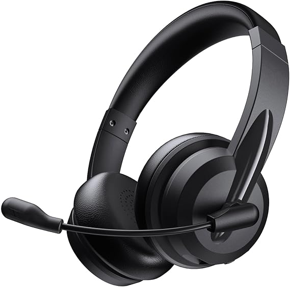 Read more about the article Wireless Headset with AI Noise Cancelling Microphone Bluetooth Headset