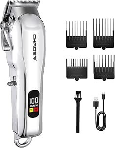 Read more about the article Hair Cutting Kit with LCD Display,Silver Zero Gap T-Blade Beard Hair Trimmer,Gifts for Men, Men’s Hair Clipper Beard Trimmer Hair Trimmer Shaver for Men