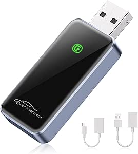 Read more about the article Wireless CarPlay Adapter UK for iPhone, Car play Wireless Adapter Dongle, Converts Wired CarPlay to Wireless, Plug & Play 2025