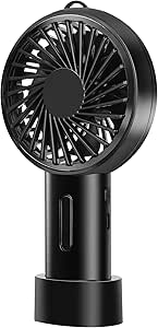 Read more about the article Acte Mini Handheld Fan，With 3 speeds adjustable angle, Portable Hand USB Rechargeable Battery Fan with Removable Base