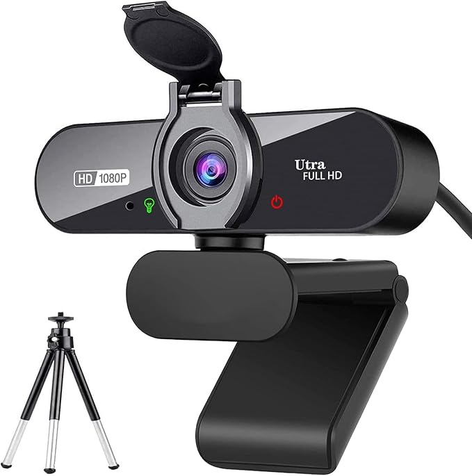 Read more about the article Webcam, 1080P Pro HD Webcam with Stereo Microphone, 110° Wide Angle