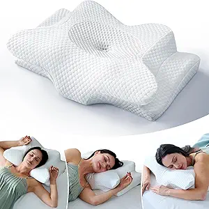 Read more about the article Emircey Cervical Neck Pillow for Sleeping, Ergonomic Side Sleeper Pillows for Adults,