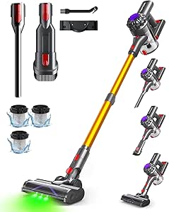 Read more about the article VACTechPro V15 Cordless Vacuum Cleaner, 35KPA 6-in-1 Stick Vacuum, Up to 45Mins Runtime Lightweight Vacuums with Detachable