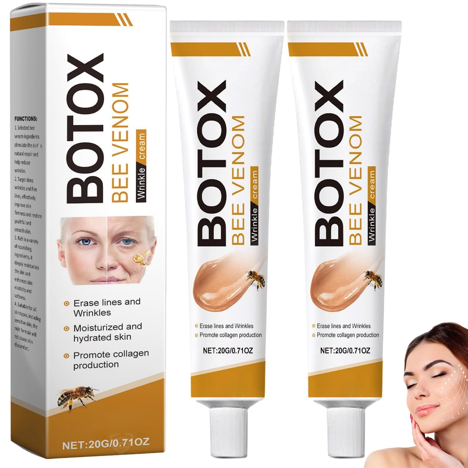 Read more about the article botox bee venom wrinkle removal cream