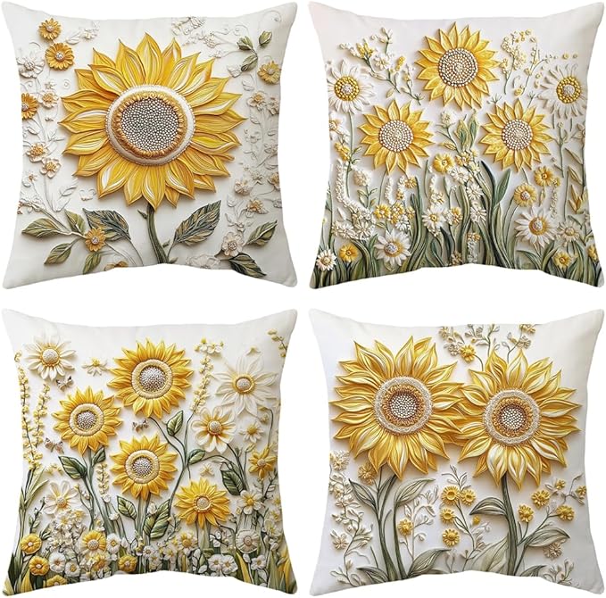 Read more about the article ARNTY Cushion Covers, Cushion Covers, 45 x 45 cm, Set of 4, Velvet Sofa Cushion Cover,