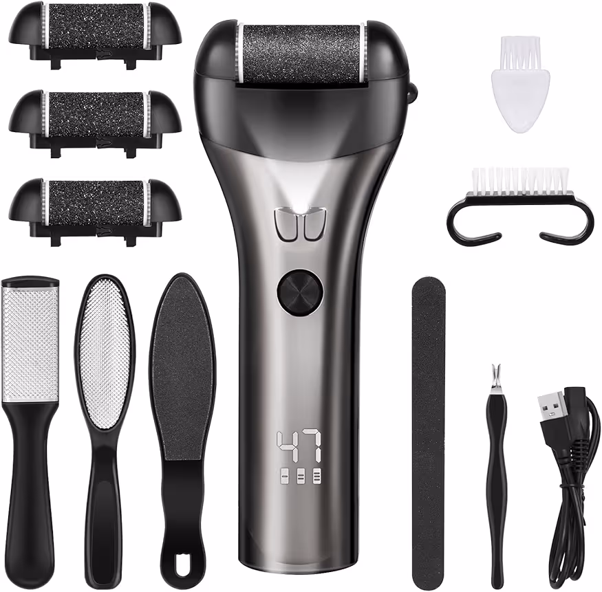 Read more about the article Lychico Electric Foot File Hard Skin Remover, Rechargeable Waterproof Callus Remover Foot Care Utensil, Professional Pedicure Tools for Hard Cracked Dry
