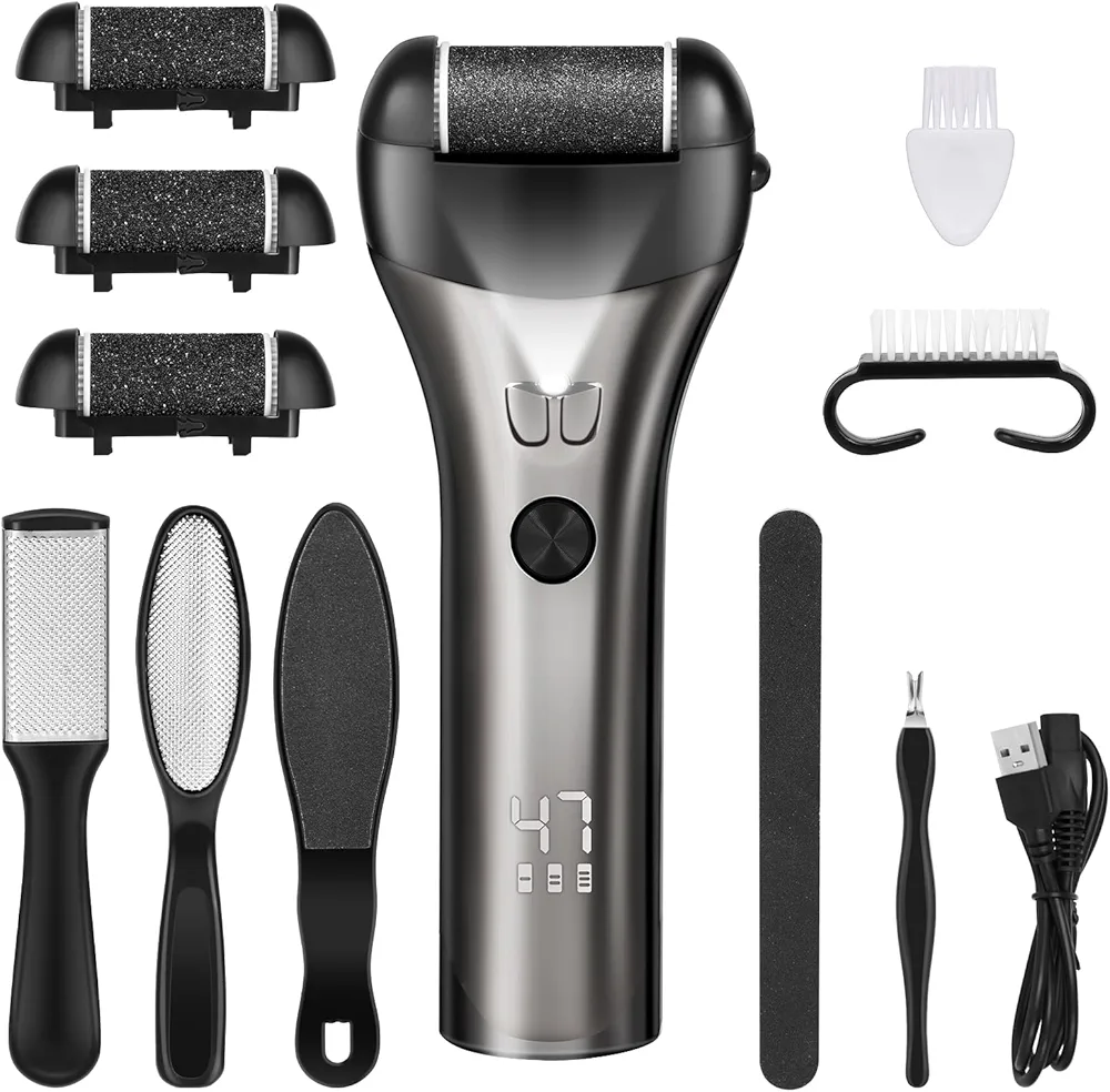 Read more about the article Lychico Electric Foot File Hard Skin Remover, Rechargeable Waterproof Callus Remover Foot Care Utensil, Professional Pedicure Tools for Hard Cracked Dry