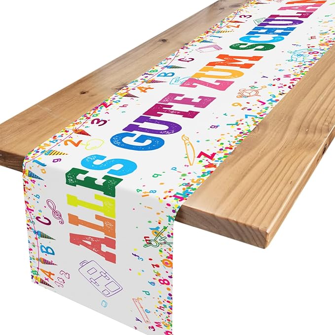 Read more about the article Tischläufer Einschulung Deko