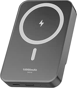 Read more about the article Magnetic Power Bank, 10000mAh Foldable Wireless Portable Charger with USB-C Cable LED Display