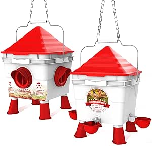 Read more about the article Futterautomat Hühner und Hühnertränke Set