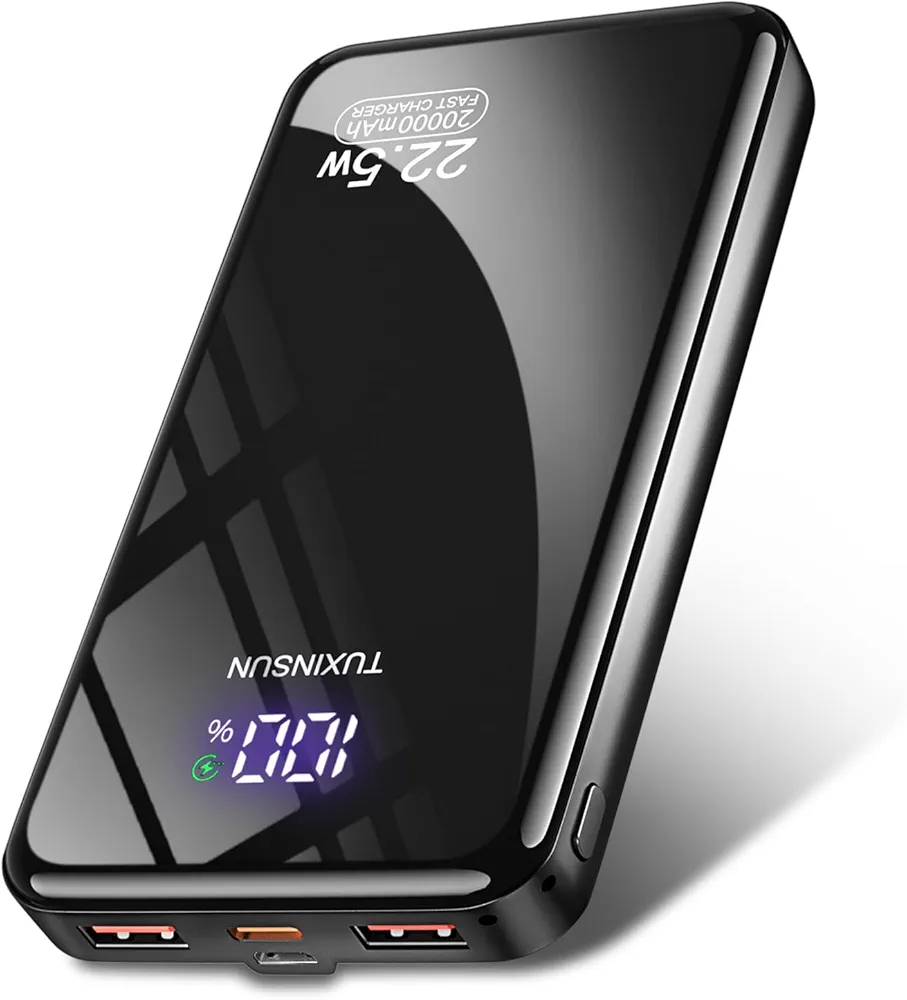 Read more about the article Power Bank 20000mAh, PD3.0 QC4.0 22.5W Fast Charging PD20W USB C PowerBank Portable Charger With LCD Display 3 Outputs & 2 Inputs For Smartphones