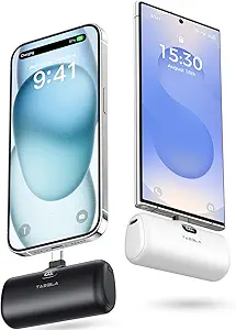 Read more about the article Taegila 2Pack Portable Phone Charger for iPhone 15 16, USB C Power Bank 5000mAh with Built-in Cable & LCD Display, Compact Mini Battery Pack for Samsung Galaxy/iPhone 15 16 Series,