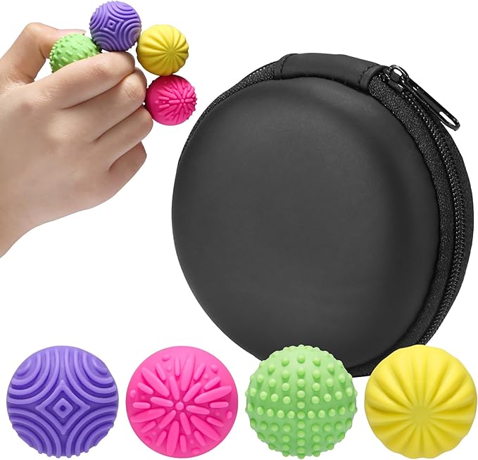 Read more about the article Purroro Magnetic Sensory Fidget Balls 4 Pack Silicone Weighted Stress Relief Toys for Kids, Teens & Adults
