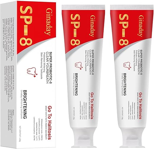 Read more about the article Sp-8 Probiotics Whitening Toothpaste, Enhanced Formula with 8 Probiotics Removing Stain Fresh Breath Promotes Healthy Teeth