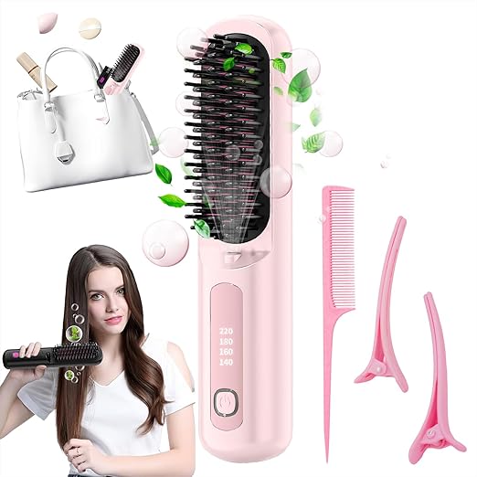 Read more about the article Numoya Go Brush Pro Cordless Portable Straightener, Hair Gobrush Pro Rechargeable Straightener Hot Comb Fast Heating for Travel and Everyday Use