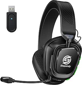Read more about the article Skapendy Wireless Gaming Headset for PC, PS5, PS4-2.4GHz Lossless Audio USB & Bluetooth Gaming Headphones, Low Latency Headphones with Mic, 50Hrs Battery Life – For Mac, Tablets, Switch, Mobile