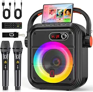 Read more about the article PPMIC karaoke machine with 2 microphones