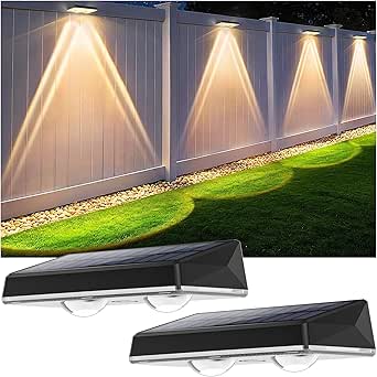 Read more about the article Delaiglow Solar Lights Outdoor Garden Fence – IP67 Waterproof Fence Solar Lights with 3 Colour Modes, 10H Auto Lighting for Patio, Yard, Decking | Weatherproof & Long-Lasting UK Design (2 Pack)