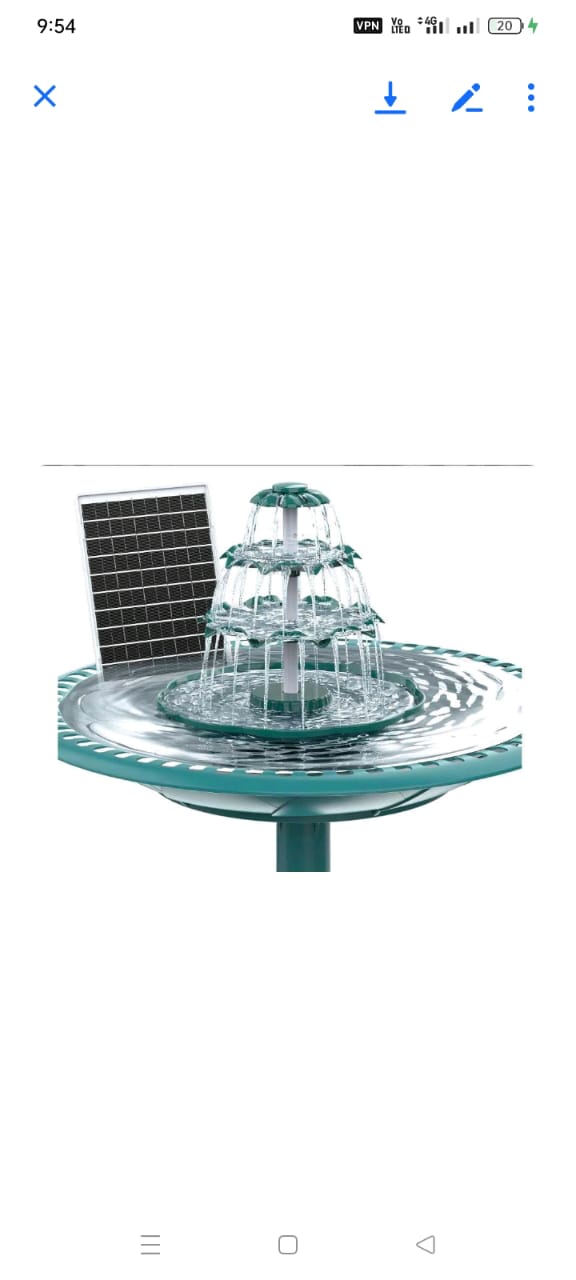 Read more about the article Solar Bird Bath Fountain