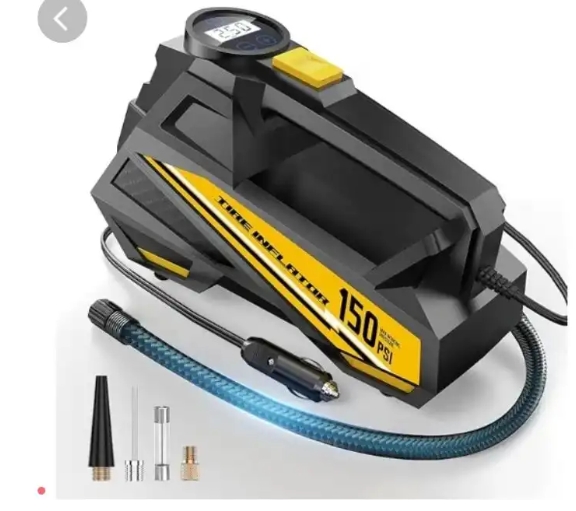 Read more about the article Tire Inflator Portable Air Compressor – DC 12V Air Pump for Car Tires with 150PSI LCD Digital Gauge & Emergency LED Light,Auto Tire Pump for Cars,Moto