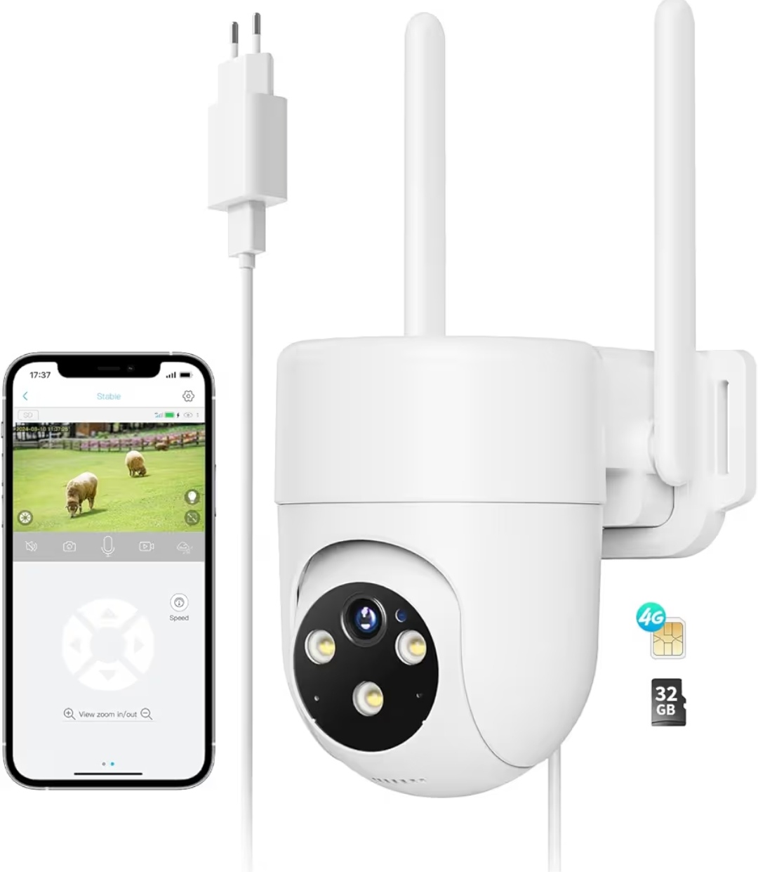 Read more about the article NUASI 4G LTE Überwachungskamera Aussen mit SIM Karte