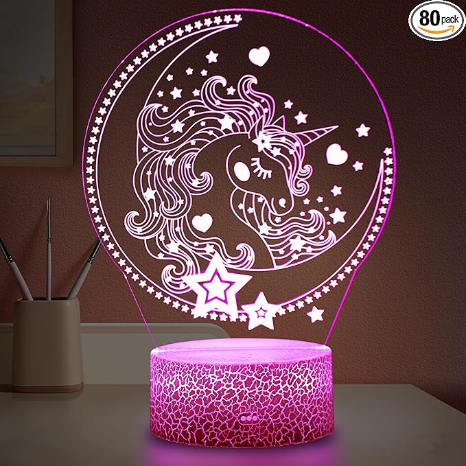 Read more about the article 3D Illusion Unicorn Night Light